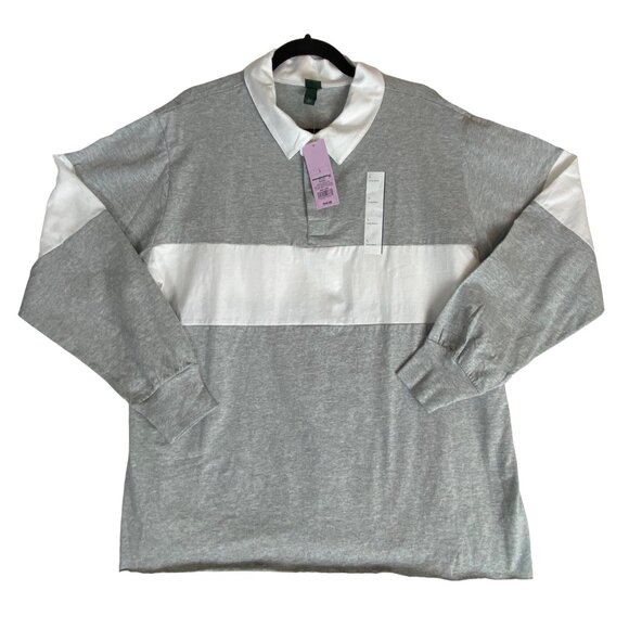 wild fable Tops - Wild Fable NWT Long Sleeve Collared Top Size L